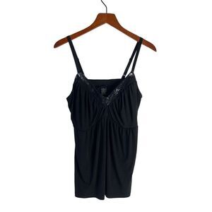 Torrid Women's Lace Adjustable Strap Chemise Top Black Size 2